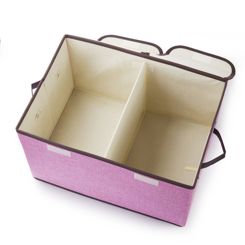 Enova Home Collapsible Storage Bins with Cover Set of 3