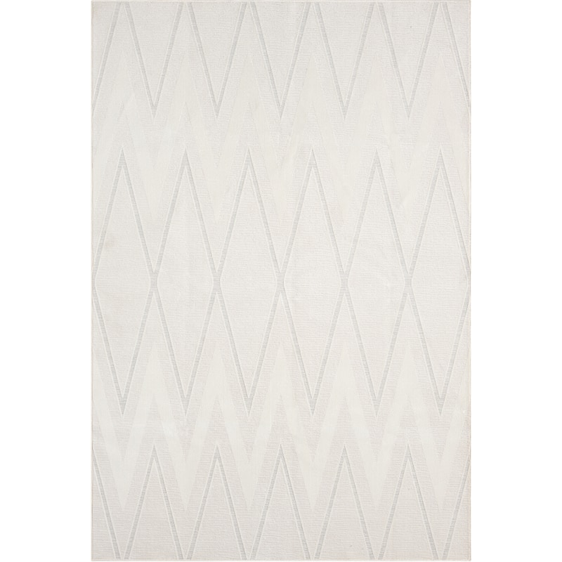 Abani Rugs Regal REG510A Beige Cream Grey Geometric Triangle Area Rug - 6' x 9'