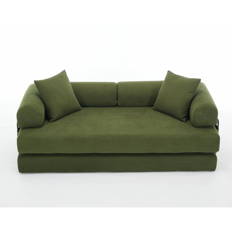 Folding Convertible Sleeper Sofa Bed with Modular Design for Living Room or Guest Room