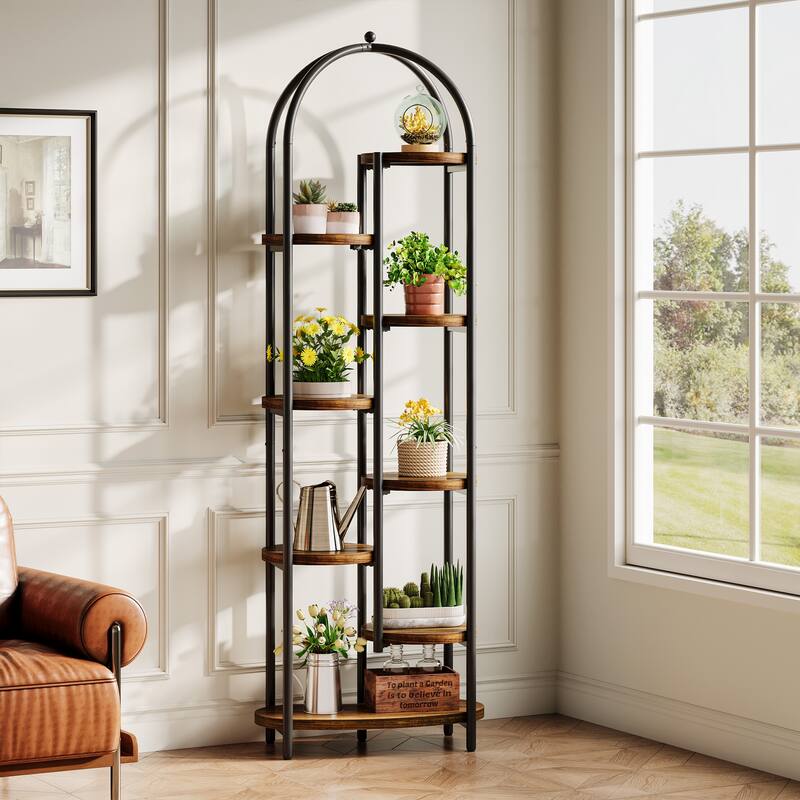 8-Tier Plant Stands/Shelf/Rack with Metal Frame for Indoor/ Outdoor