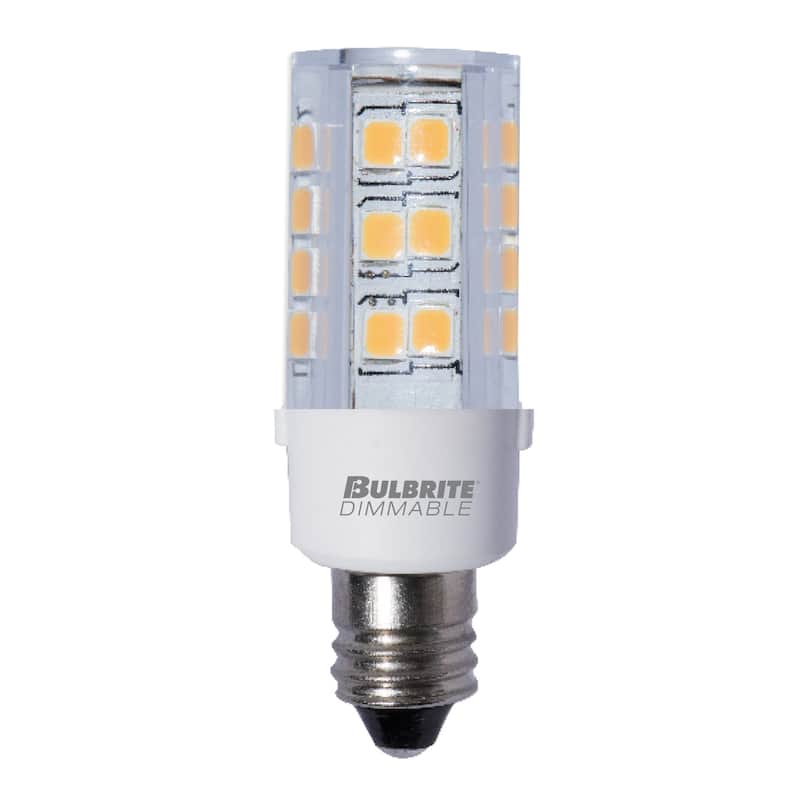 Bulbrite Pack of (2) 4.5 Watt Dimmable Mini T4 Candelabra (E12) LED Mini