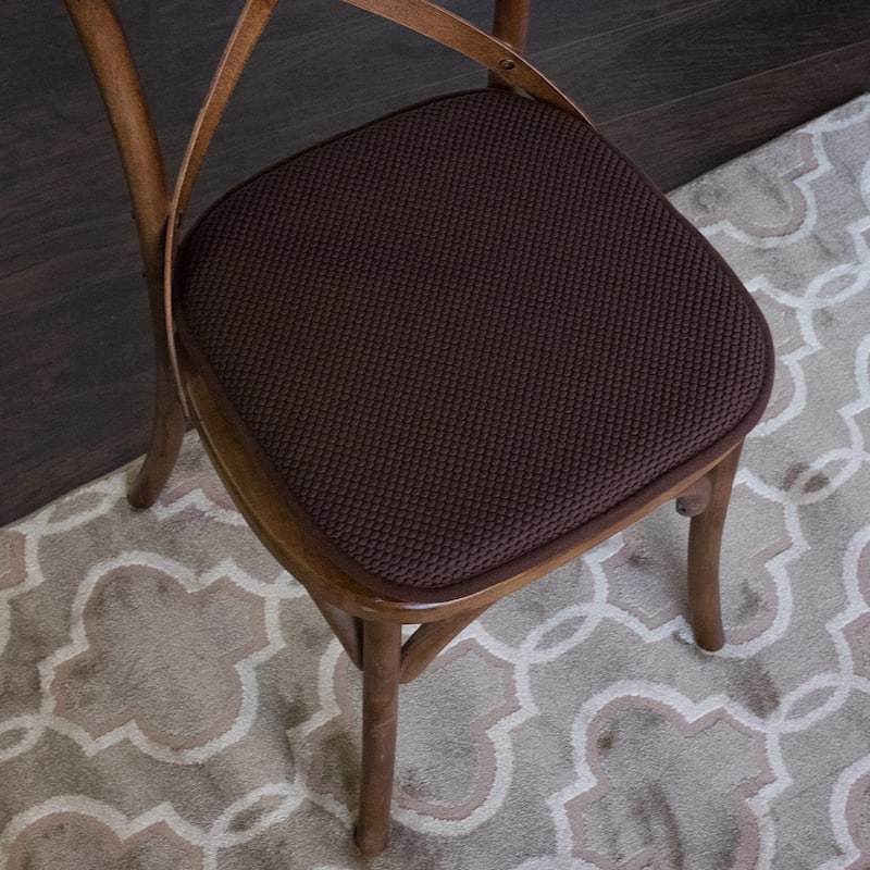16-in. Square Non-slip Memory Foam Seat Cushions (2 OR 4) - 16 X 16