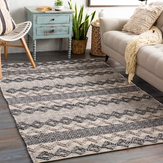 Otto Hand Woven Farmhouse Wool Area Rug