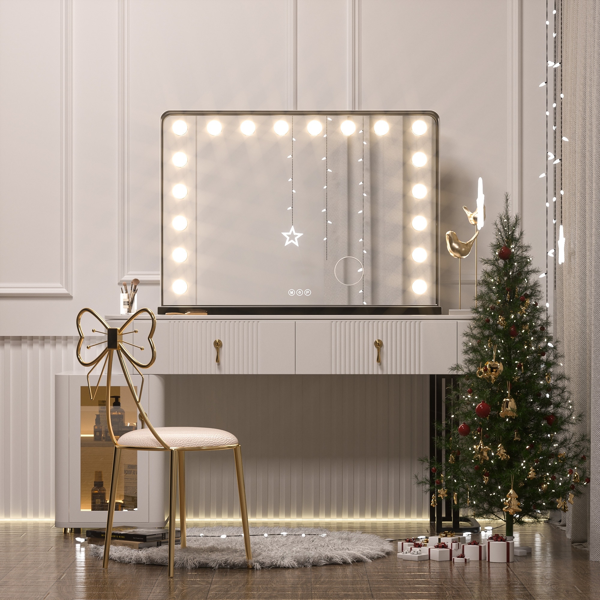 Makeup mirror with sales lights for sale