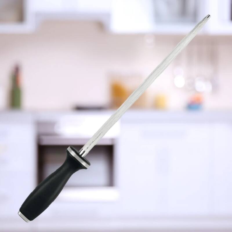 ZWILLING 10-inch Sharpening Steel with Stainless Steel End Cap