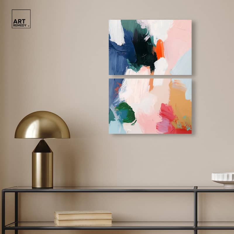 Spring Fever Canvas Set of 2 by Art Remedy, Gallery Wrapped