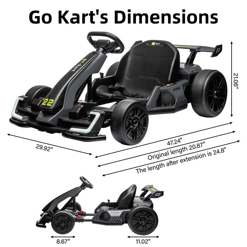 24V Kids Electric Drift Kart Ride on Toy for Kids