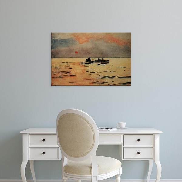 Easy Art Prints WInslow Homer's 'Rowing Home' Premium Canvas Art