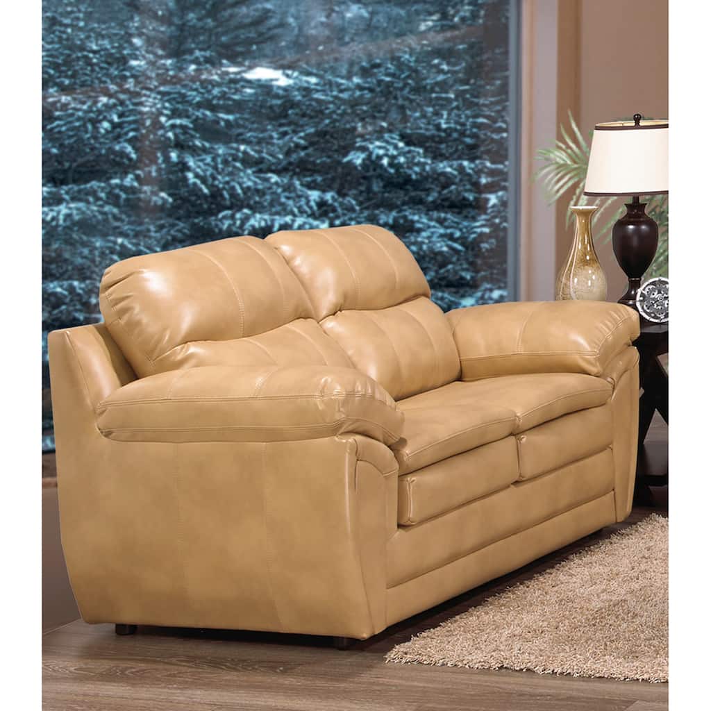 Simon Leather Gel Upholstered Loveseat