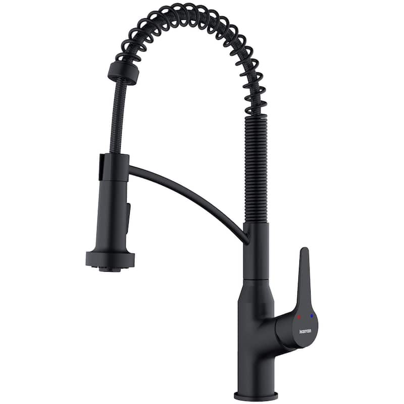 Karran USA KKF210 Scottsdale 1.8 GPM Single Hole Kitchen Faucet - Matte Black