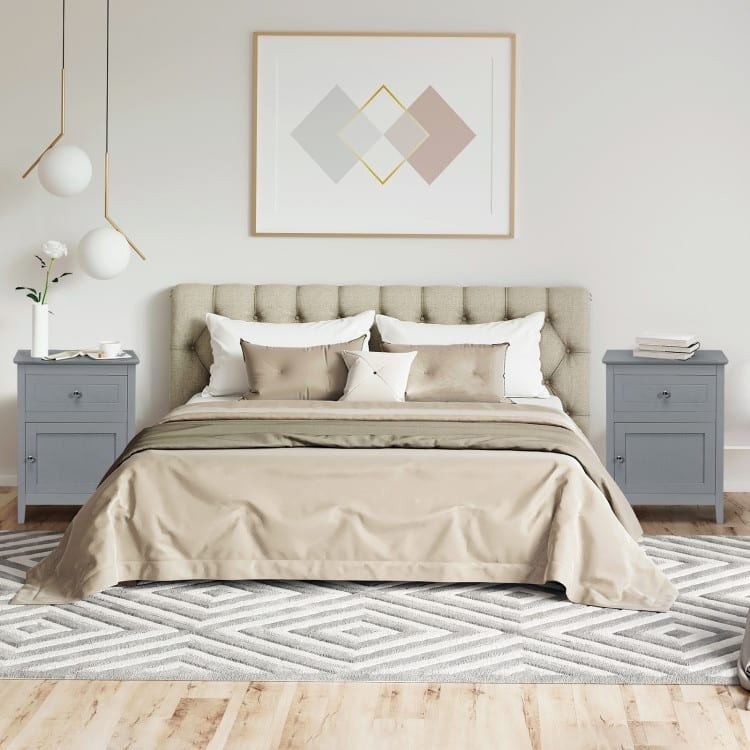 Beechwood Nightstand Accent End Table - 19" x 15" x 25" (L×W×H)