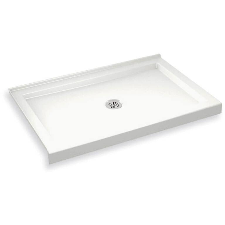 Maax B3Round 47-7/8" x 31-7/8" Rectangular Shower Base with Double - White