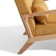 preview thumbnail 46 of 161, 25" W Mid Century Upholstered Wood Accent Chair with Pillow
