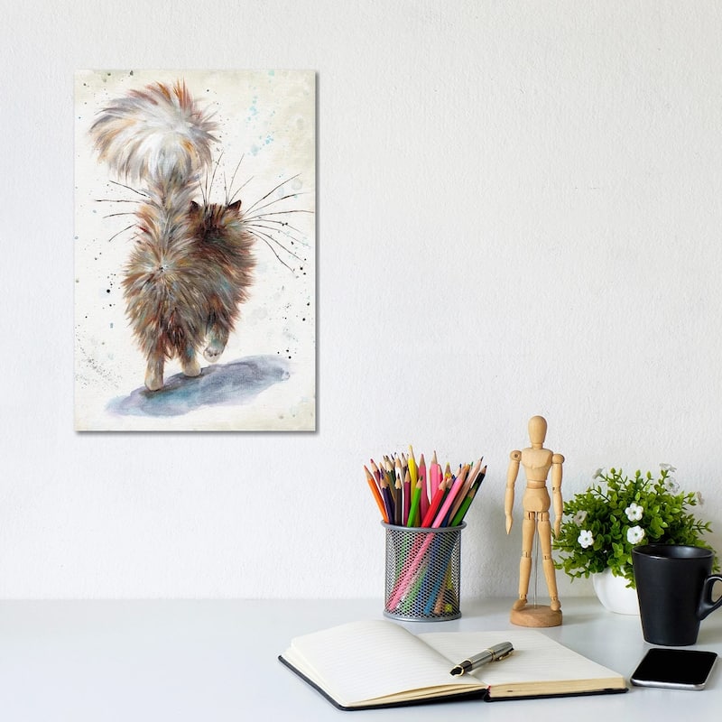iCanvas "Fluffy Butt" by Kim Haskins Canvas Print - 12x8x0.75