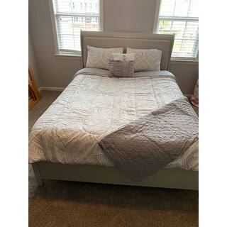 Top Product Reviews For Jorstad Gray Panel Bed 27366007 Overstock