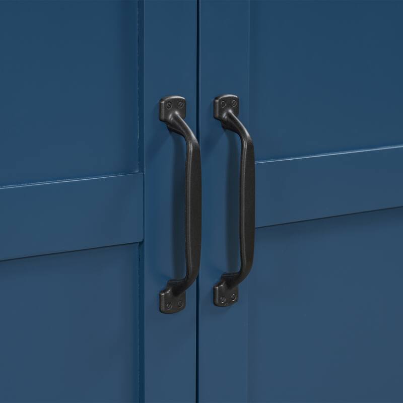 4-Door Wooden Sideboard Cabinet, Large Capacity Kitchen Buffet Cabinet, Entryway Table with Adjustable Shelves