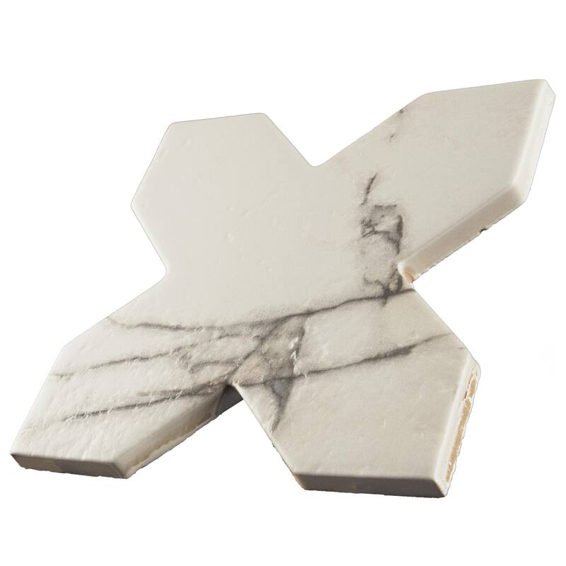 Merola Tile Istanbul Star Night with Day Cross 6" x 12" Porcelain Floor and Wall Tile - Case (32 Tiles)