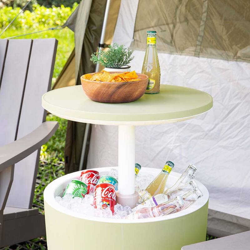 Lagoon Cancun Resin All Weather 2-In-1 Side Table and Cooler