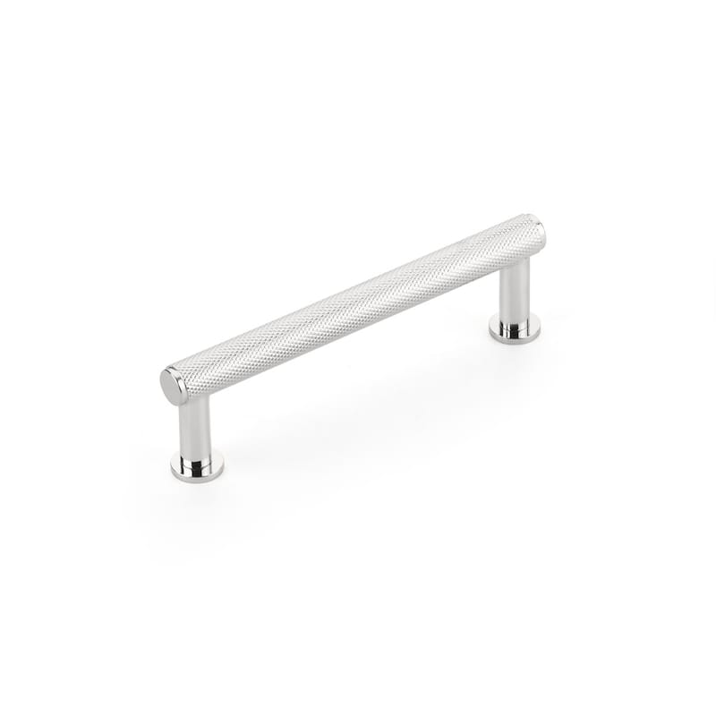 Schaub and Company Pub House 4" Center to Center Knurled Handle Solid - Polished Chrome