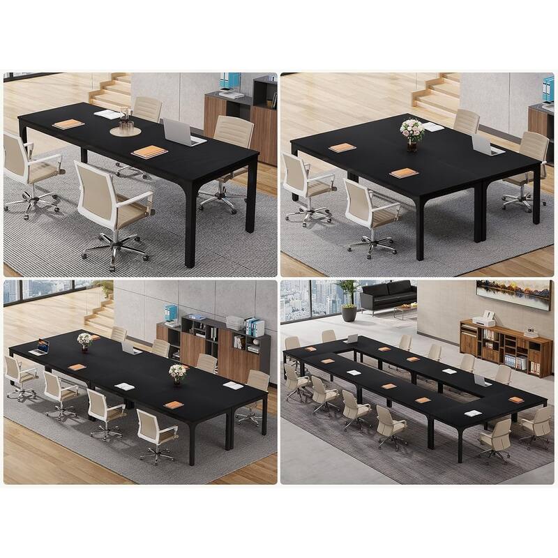 78.74" Large Rectangle Conference Table/Desk, Modern Seminar Meeting Table, Business Tables for Boardroom & Office