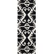 preview thumbnail 108 of 147, SAFAVIEH Handmade Wyndham Zvonka Modern Wool Rug 2'3" x 9' Runner - Black/Ivory - Runner