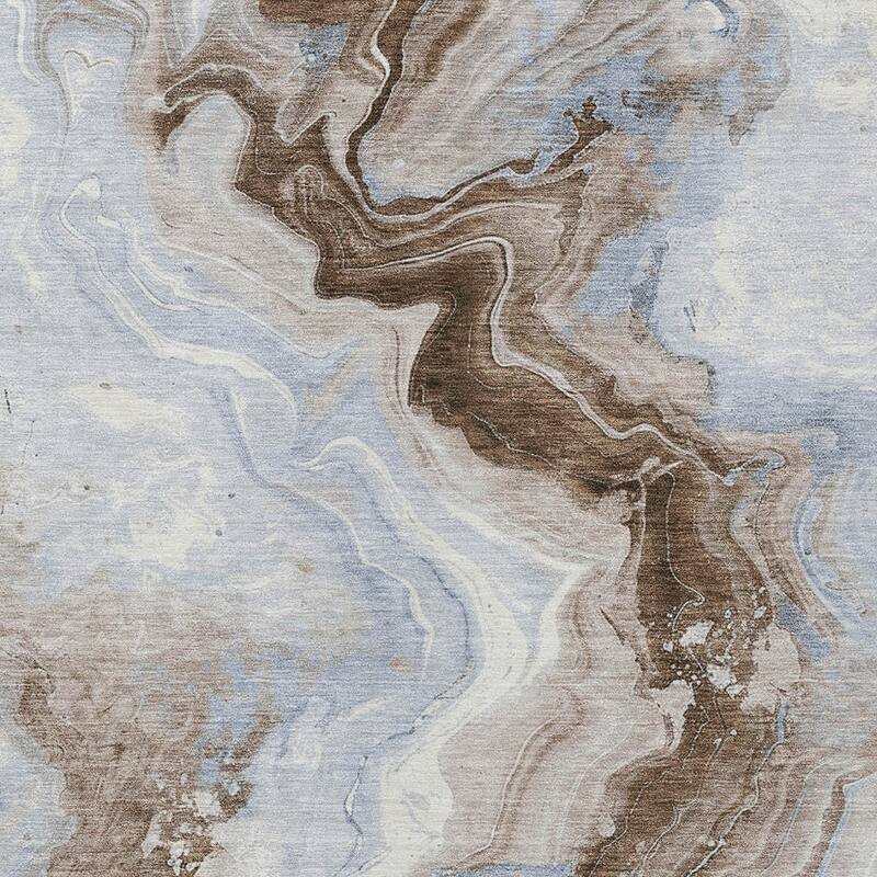 HomeRoots Abstract Transitional Rectangle Outdoor Rug