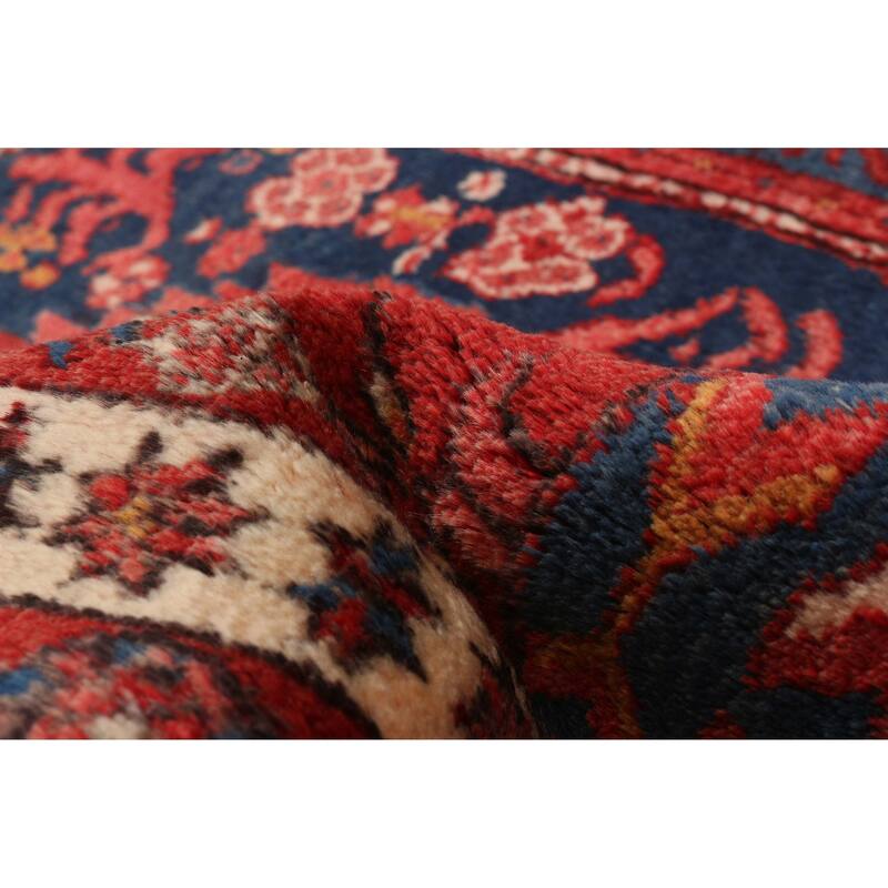 ECARPETGALLERY Hand-knotted Sarabi Red Wool Rug - 3'7 x 11'0