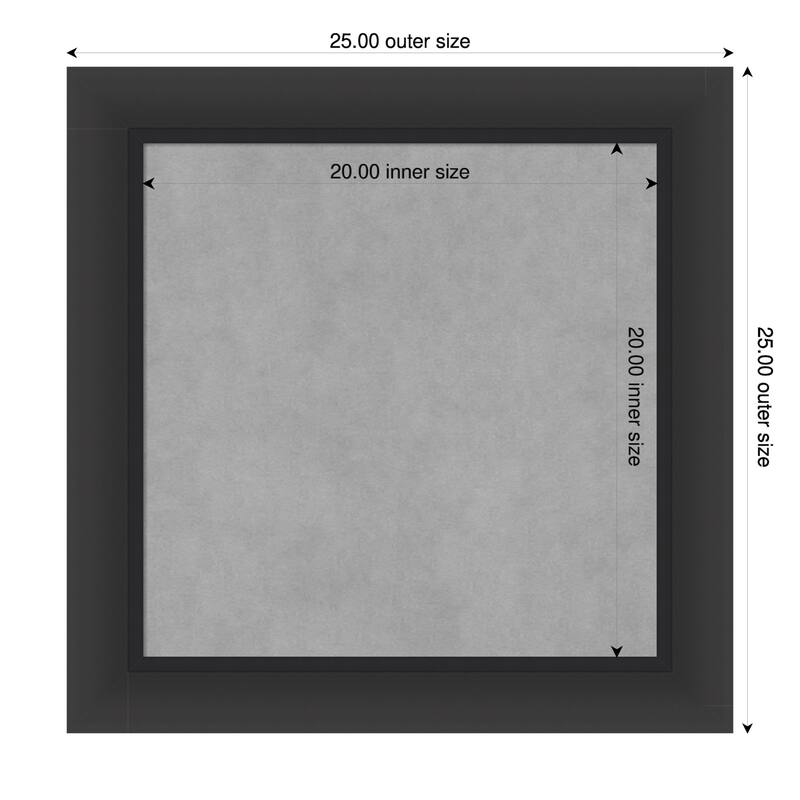 Amanti Art Sloped Black Framed - 25 x 25 in - Sloped Black