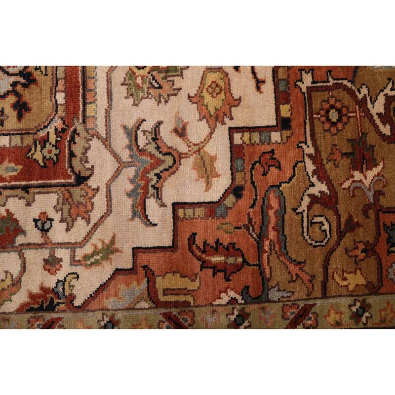 ECARPETGALLERY Hand-knotted Jules Sultane Ivory Wool Rug - 7'11 x 9'11