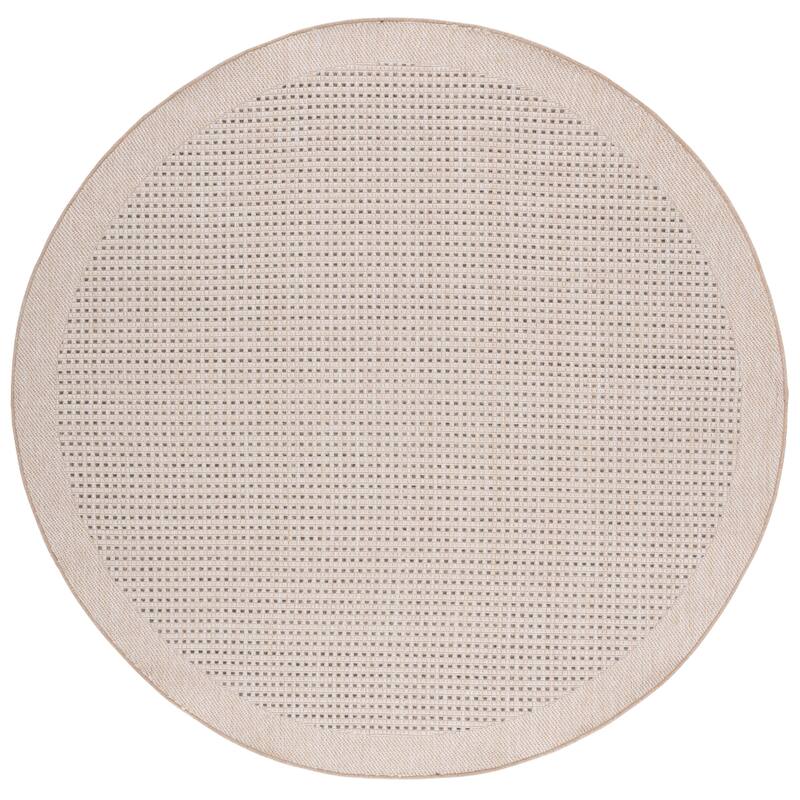 SAFAVIEH Sisal Stynke Performance Indoor/Outdoor Rug - 6'7" Round - Beige/Natural