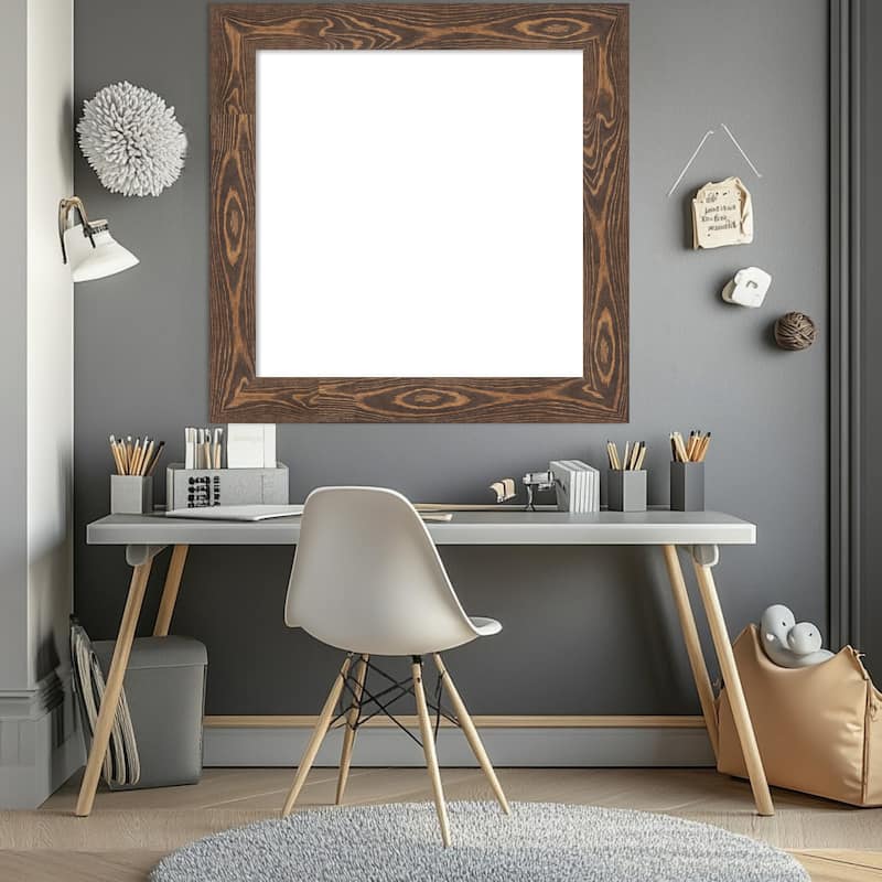 Amanti Art Bridge Black Framed Dry Erase Magnetic Board