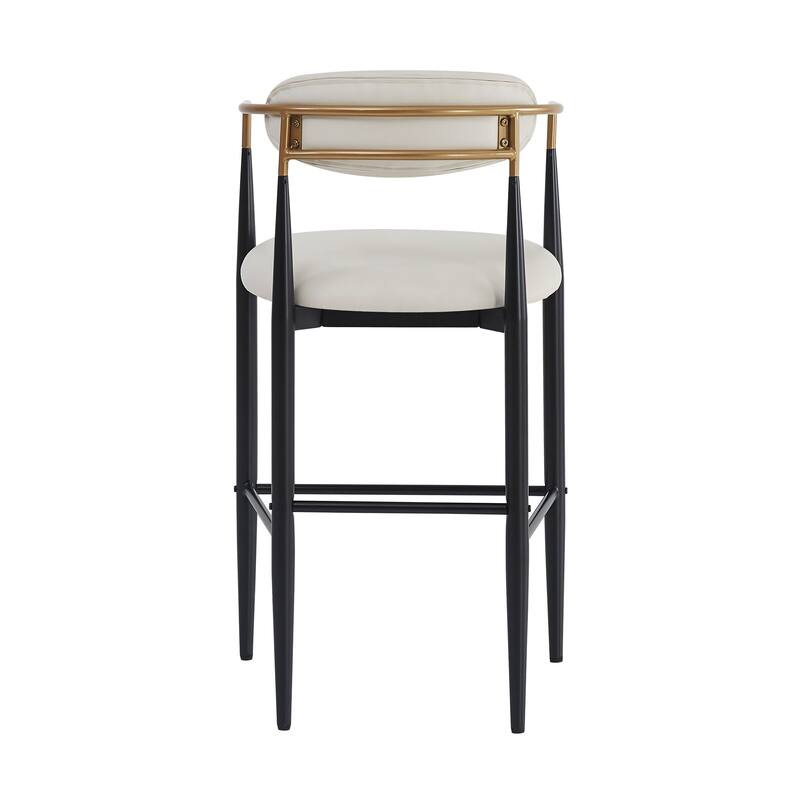 Barstools Set Of 2,Upholstered Bar Stools With Back