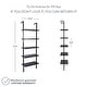 preview thumbnail 61 of 81, Nathan James Theo 5-Shelf Ladder Bookcase Wood with Metal Frame