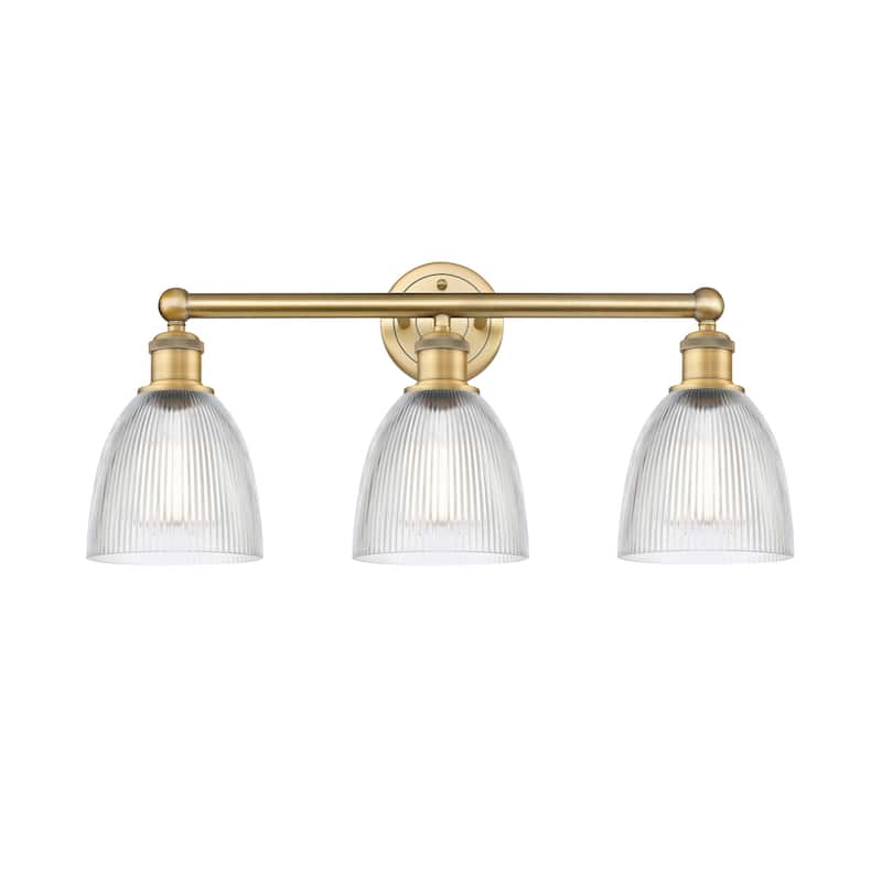 Innovations Lighting 616-3W-12-24 Castile Vanity Castile 3 Light 24" - Brushed Brass / Clear