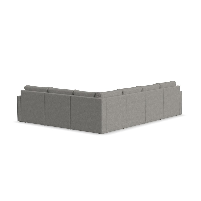 Flex 6-seat Upholstered Modular Sectional by Flexsteel - 134" x 35" x 103"