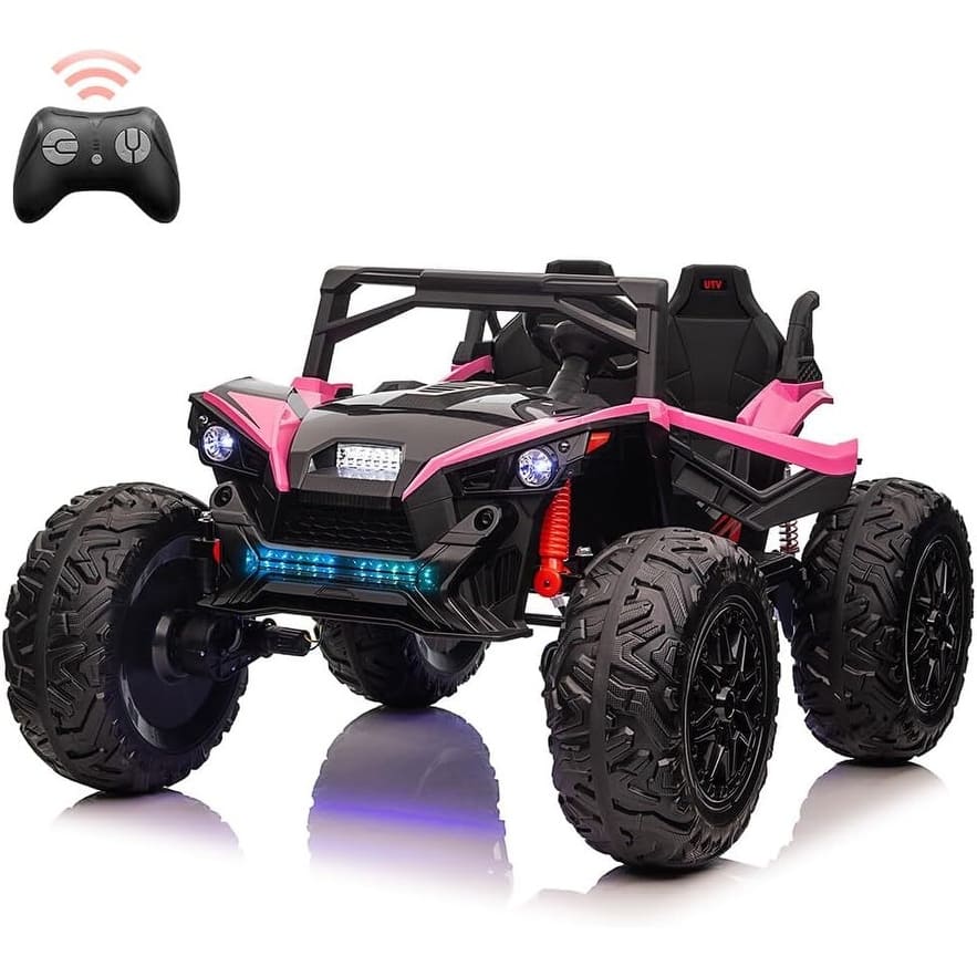 2 Seaters Ride on UTV with Remote Control 17" Extra Large EVA Wheels