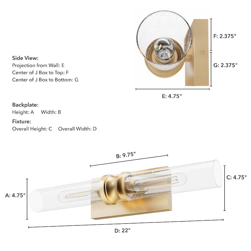 Hunter Lenlock Vanity Wall Light - Art Deco, Damp Rated
