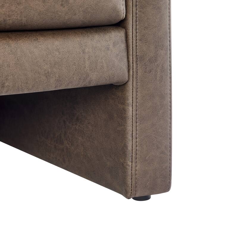 Tovara Vegan Leather Arm Chair by Greyson Living