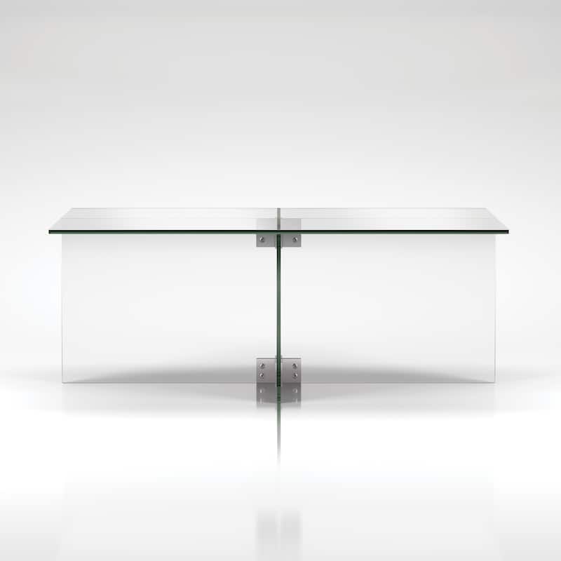 Silver Orchid Carlisle Glass Coffee Table
