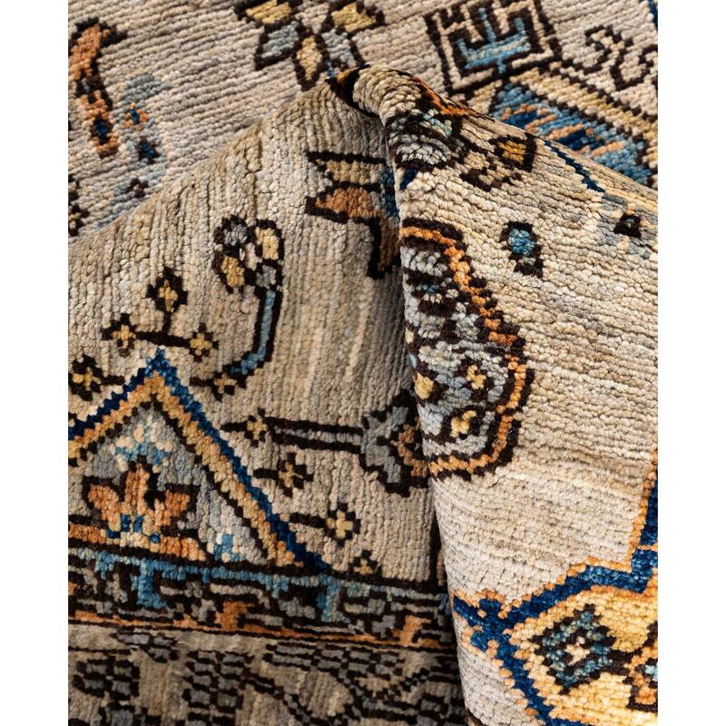 Serapi One-of-a-Kind Hand-Knotted Area Rug - Gray - 3' 11" x 6' 2"