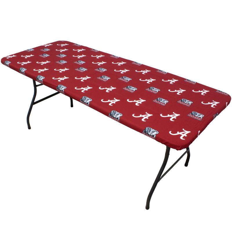 Alabama Crimson Tide Tailgate Fitted Tablecloth, 33" x 33", Card Table