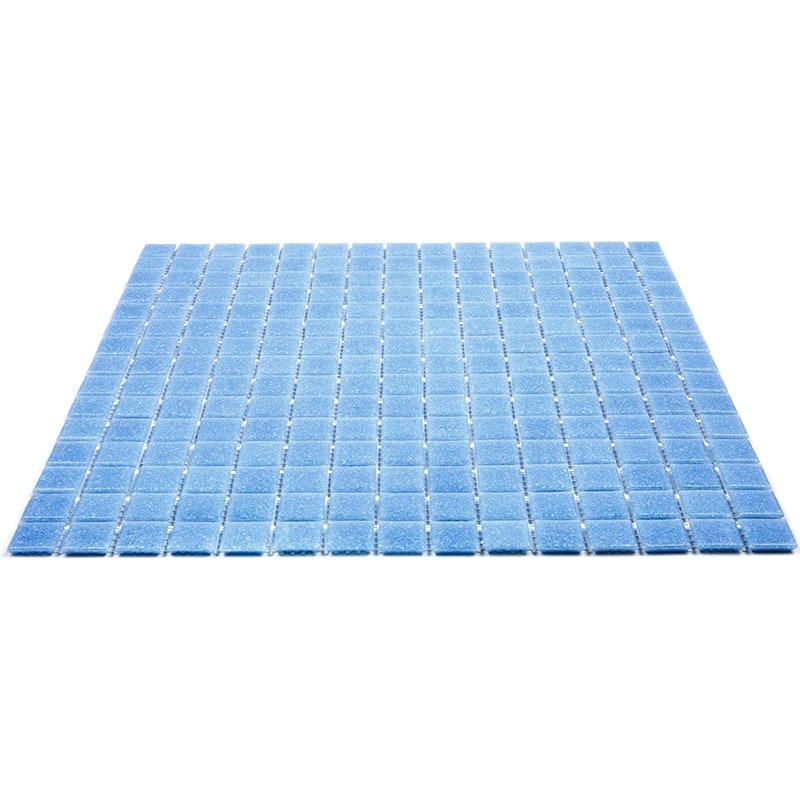 Apollo tile 12" x 12" Dune Glossy Maximum Blue Glass Tile (20 sq ft/case) - 20 Pack