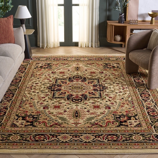 SAFAVIEH Lyndhurst Feryal Traditional Oriental Medallion Rug - On