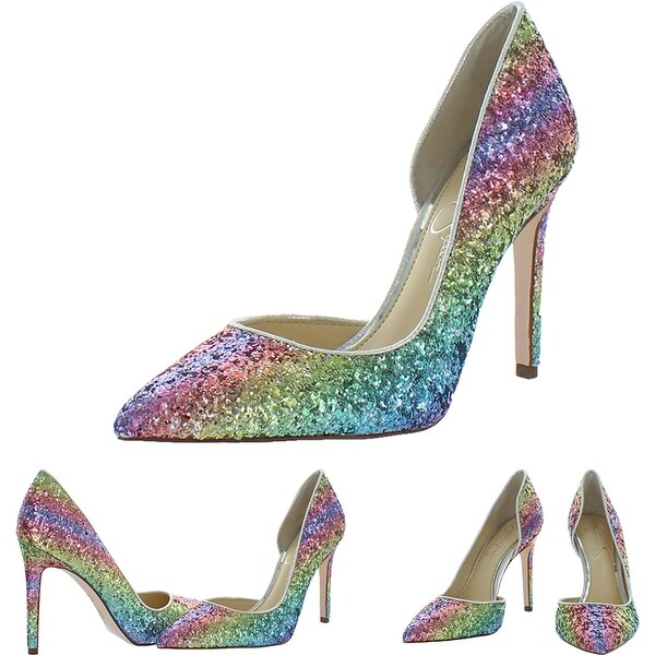 jessica simpson rainbow heels