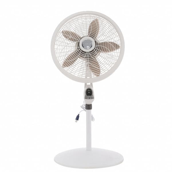 Lasko 1850 18 In. Adjustable Pedestal Fan with Remote Control - White - Bed  Bath u0026 Beyond - 14683775