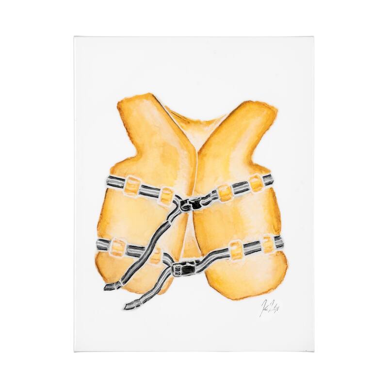 Lifejacket I (27 x 36) Canvas Art Print - Large