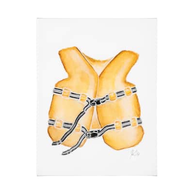 Lifejacket I (27 x 36) Canvas Art Print
