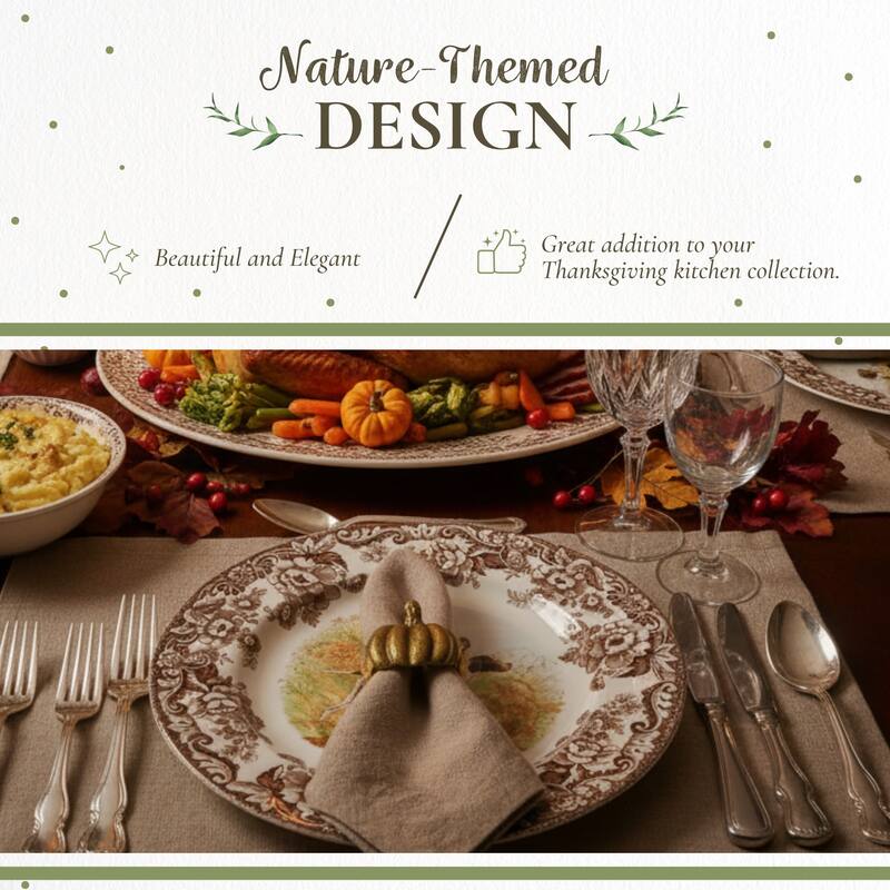 Spode Woodland Dinner Plate Dog Motif