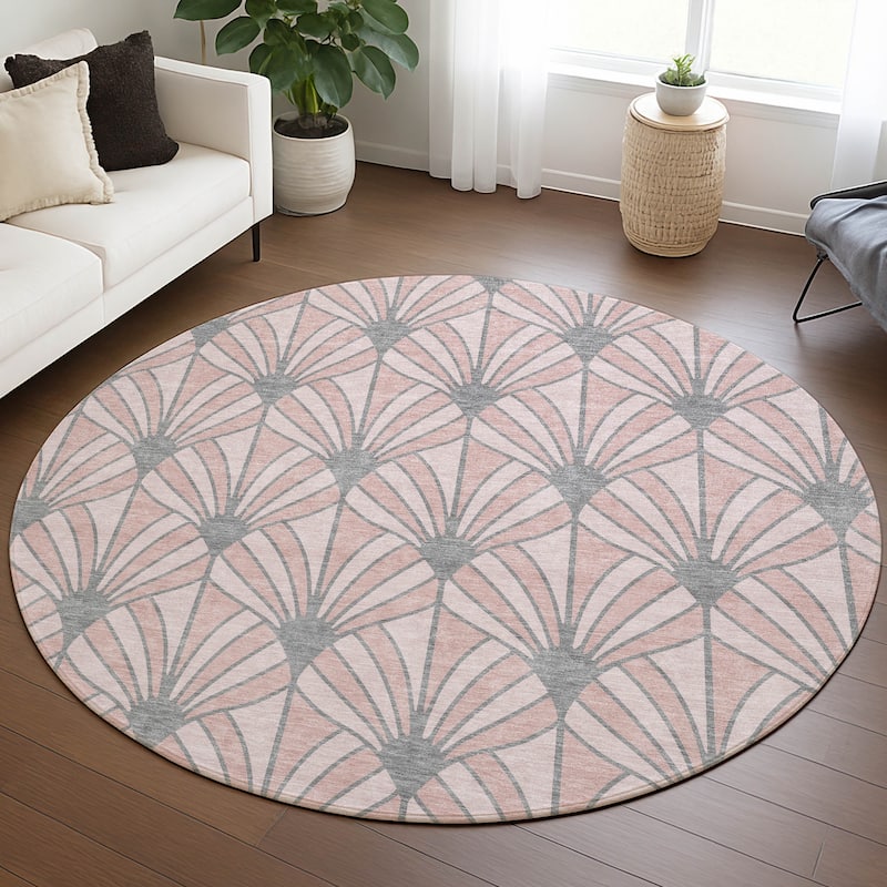 Machine Washable Indoor/ Outdoor Casual Kim Chantille Rug