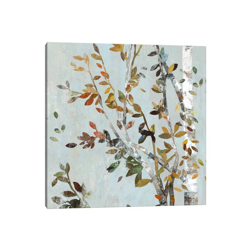 iCanvas "Birch With Leaves II" by Allison Pearce Canvas Print